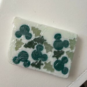 Basin Disney Christmas Tree Mickey Mouse Handmade Bar of Soap New